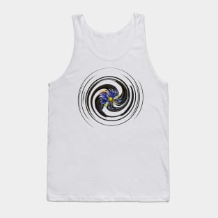 black flower vortex Tank Top